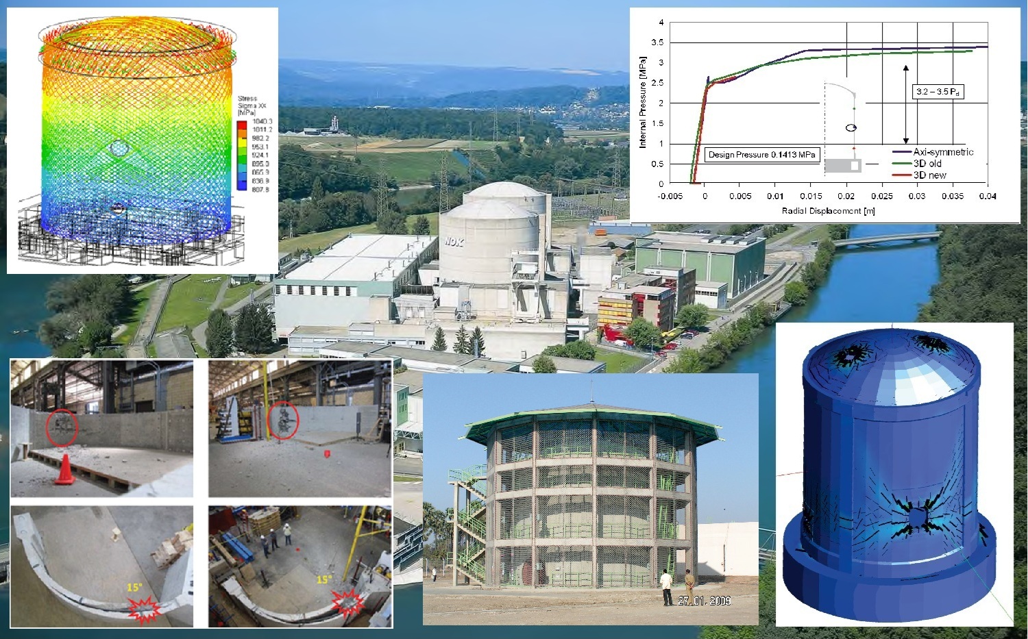 Beznau NPP containment view